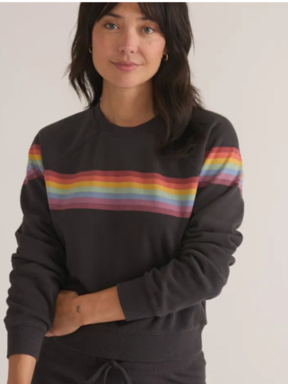 Marine Layer Anytime Sweatshirt - Size M - Washed Black